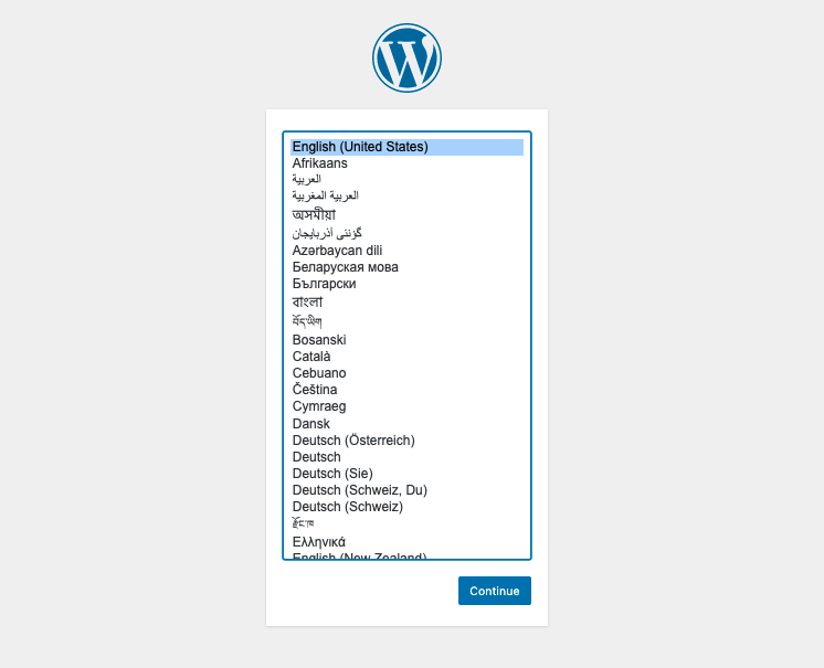 WordPress設定画面